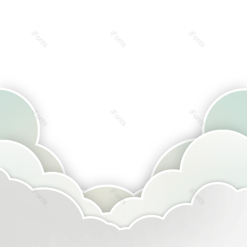 渐变图片,扁平元素,可爱PNG,云彩免抠素材